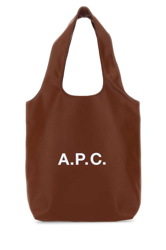 아페쎄 토트백 A.P.C. 카라멜 색상 합성 가죽 쇼핑백