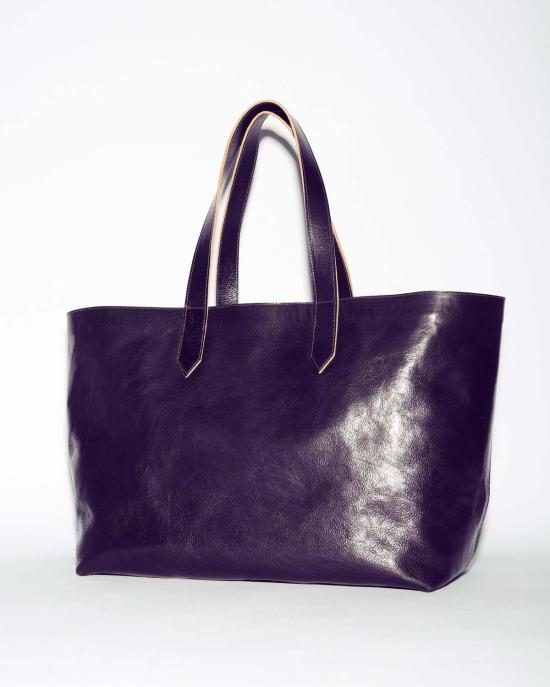 SAMUEL FALZONE 토트백 Samuel Falzone 지퍼가 달린 네이브 토트 퍼플 - OTHER BRANDS