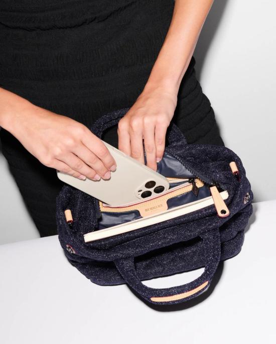  mz wallace 토트백 Mz Wallace Mini City Tote Midnight Shimmer - OTHER BRANDS