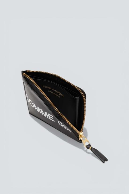  꼼데가르송 지갑 Comme Des Garçons 휴지 로고 하프 지퍼  Sa3100 Hl - COMME DES GARCONS