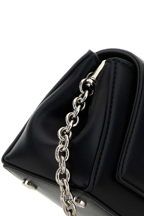  비비안웨스트우드 숄더백 비비안 웨스트우드 스몰 헤이즐 합성 가죽 숄더백 블랙 - VIVIENNE WESTWOOD