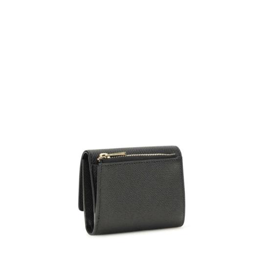 살바토레 페라가모 지갑 페라가모 삼단 접이식 송아지 가죽 보스 타우러스  블랙 - SALVATORE FERRAGAMO
