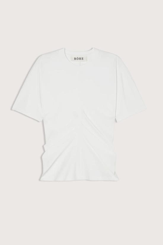  로에 반팔 티셔츠 로헤 드레이프드  화이트