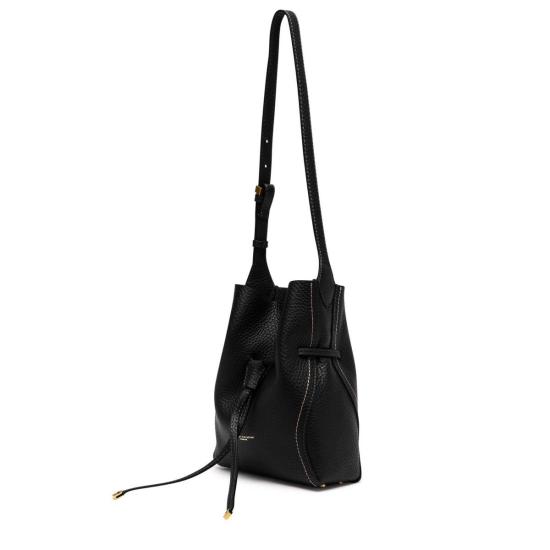  지아니 끼아리니 숄더백 Gianni Chiarini 시에나 가죽 버킷 백 블랙 - GIANNI CHIARINI