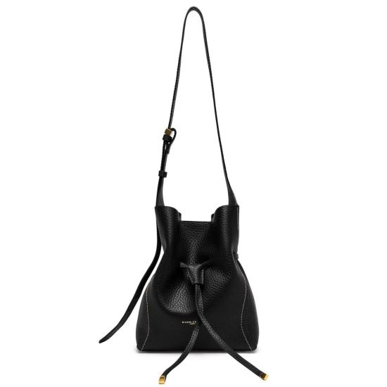  지아니 끼아리니 숄더백 Gianni Chiarini 시에나 가죽 버킷 백 블랙