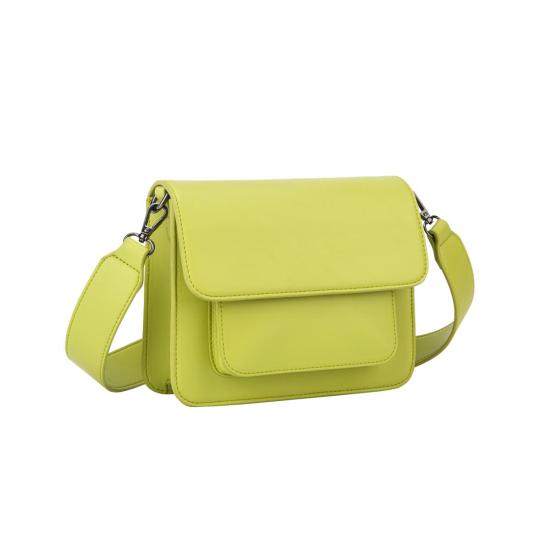  비스크 크로스백 Hvisk Cayman Pocket Soft Structure Bag Sheen Green - HVISK