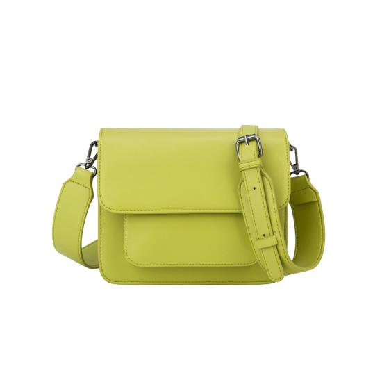  비스크 크로스백 Hvisk Cayman Pocket Soft Structure Bag Sheen Green