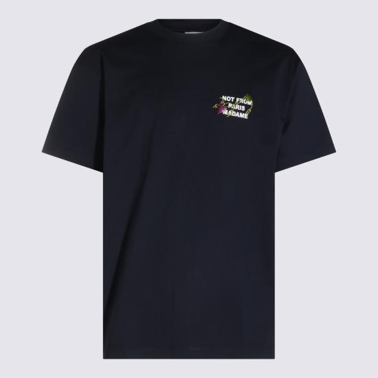 26FW 드롤드무슈 반팔 티셔츠 LTS327 CO248NY Navy
