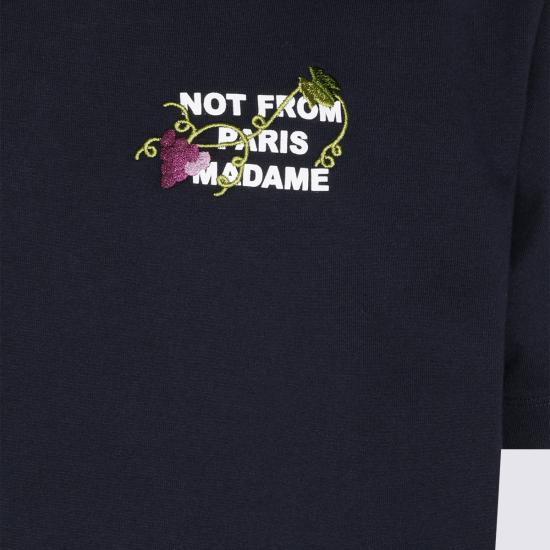 26FW 드롤드무슈 반팔 티셔츠 LTS327 CO248NY Navy - DROLE DE MONSIEUR