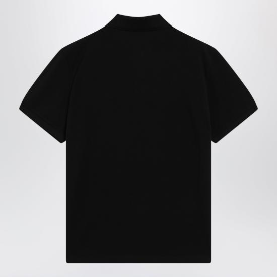26FW 몽클레어 로고 코튼 피케 폴로 셔츠 8A0000989A16 Black - MONCLER