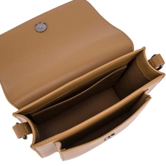  비스크 크로스백 Hvisk Cayman Pocket Soft Structure Bag Brown Nude - HVISK