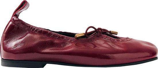 26FW 알로하스 플랫 슈즈 S10077602 MAROON