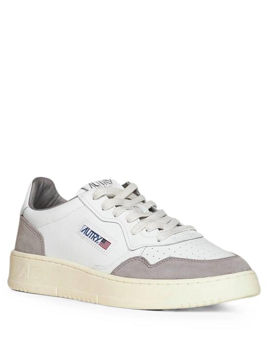 26FW 오트리 메달리스트 로우 스니커즈 AULM FT15 WHT CEMENTO - AUTRY