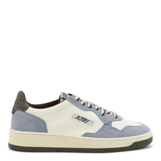 26FW 오트리 메달리스트 로우 스니커즈 AULM BW06 WHITE ATBLUE