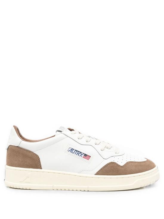 26FW 오트리 메달리스트 로우 스니커즈 AULM FT17 WHT TABACCO