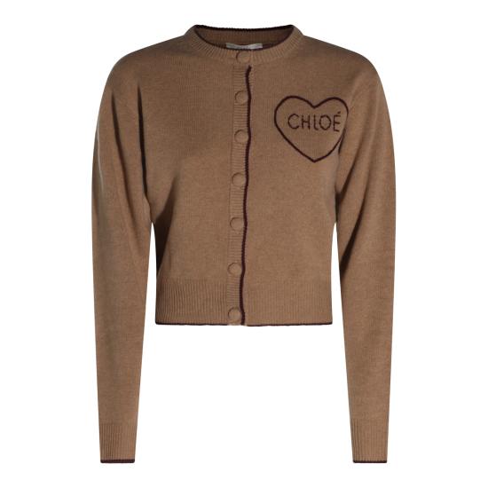26FW 끌로에 스웨터 CH26AMC15710 218 BLEACHED BROWN