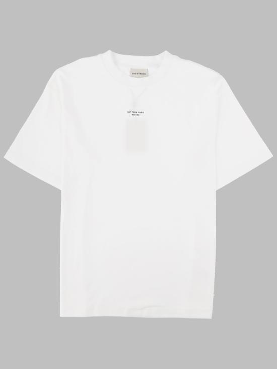 26FW 드롤드무슈 반팔 티셔츠 TS202 CO002OPTICWHITE