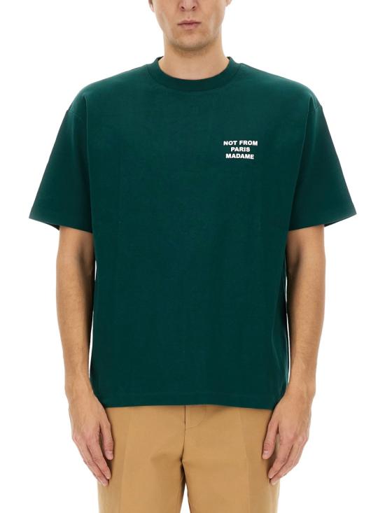 26FW 드롤드무슈 반팔 티셔츠 TS203 CO002DARKGREEN - DROLE DE MONSIEUR