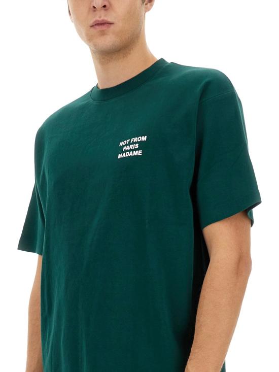 26FW 드롤드무슈 반팔 티셔츠 TS203 CO002DARKGREEN - DROLE DE MONSIEUR