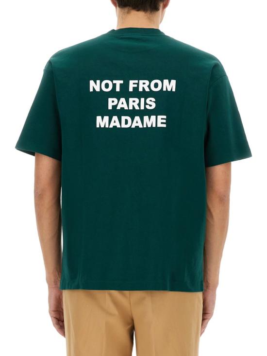 26FW 드롤드무슈 반팔 티셔츠 TS203 CO002DARKGREEN - DROLE DE MONSIEUR