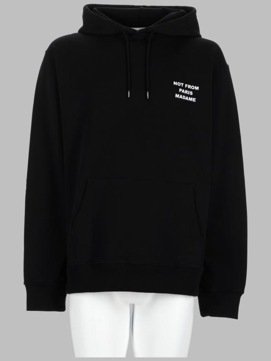 26FW 드롤드무슈 후드 티셔츠 HO162 CO127BLACK
