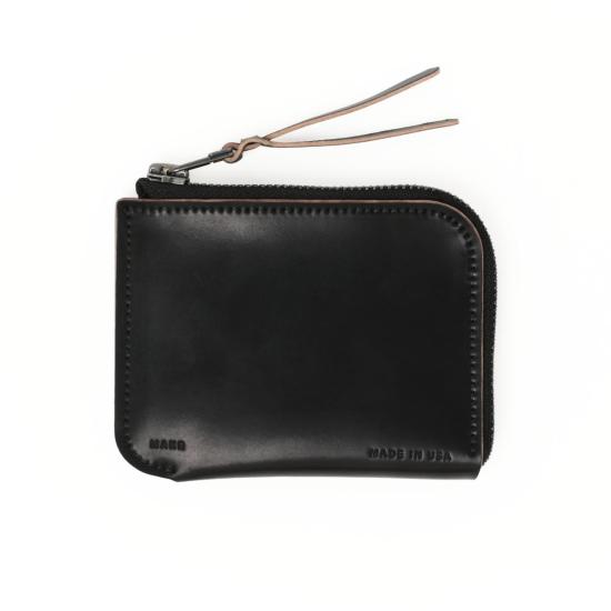  메이커 남성지갑 Makr Cordovan Zip Luxe V2 지갑 블랙 쉘 코도반