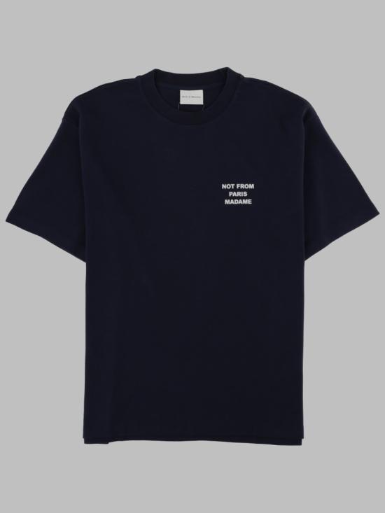 26FW 드롤드무슈 반팔 티셔츠 TS203 CO002NAVY BLUE