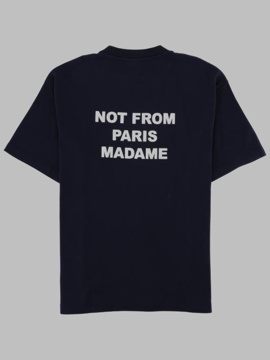 26FW 드롤드무슈 반팔 티셔츠 TS203 CO002NAVY BLUE - DROLE DE MONSIEUR