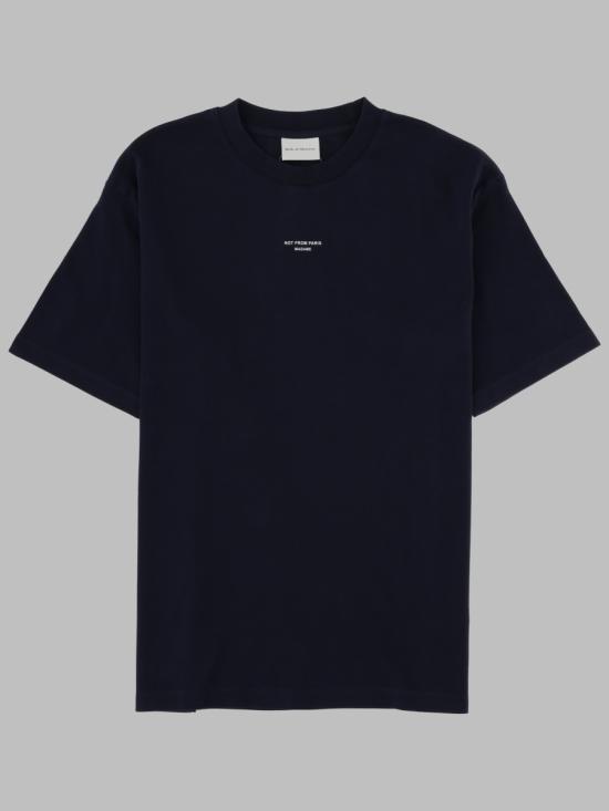 26FW 드롤드무슈 반팔 티셔츠 TS202 CO002NAVY BLUE