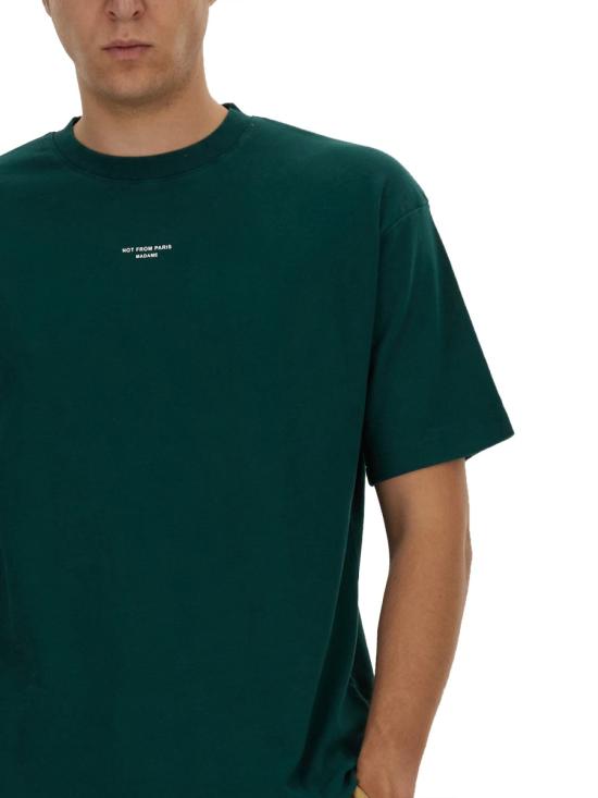 26FW 드롤드무슈 반팔 티셔츠 TS202 CO002DARKGREEN - DROLE DE MONSIEUR