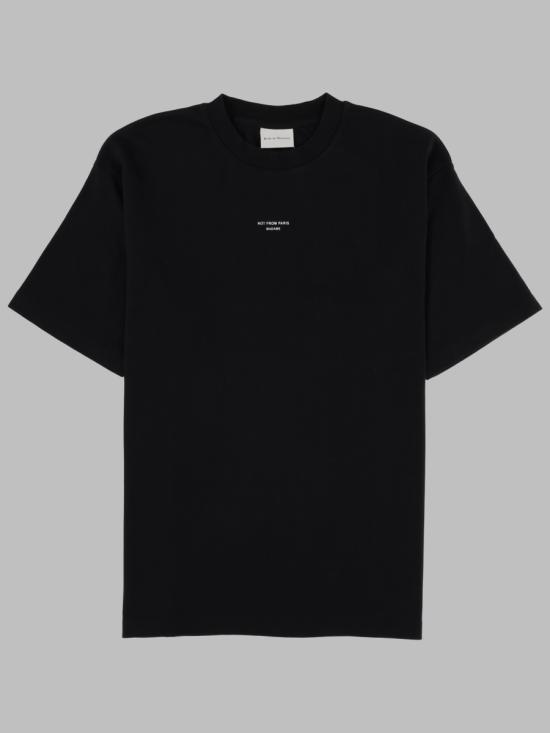 26FW 드롤드무슈 반팔 티셔츠 TS202 CO002BLACK