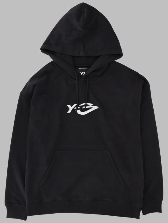 26FW 와이쓰리 후드 티셔츠 KR1070 BLACK