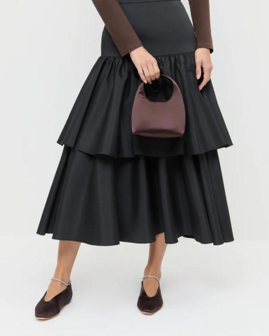  로플러랜달 토트백 로플러 랜달 켄지 미니 버킷 클러치 초콜릿 - LOEFFLER RANDALL