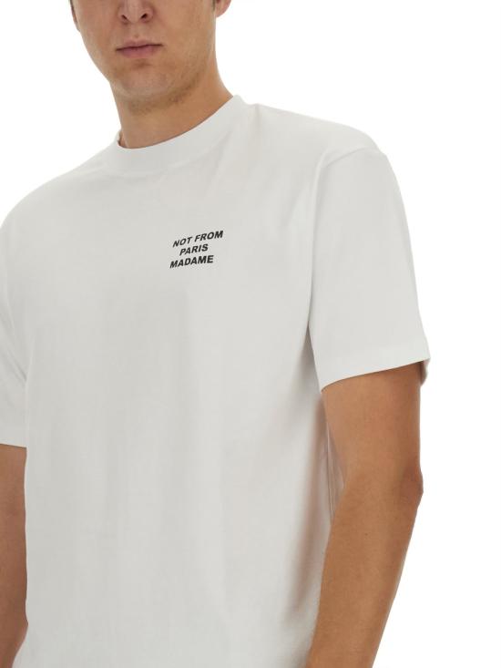 26FW 드롤드무슈 반팔 티셔츠 TS203 CO002OPTICWHITE - DROLE DE MONSIEUR