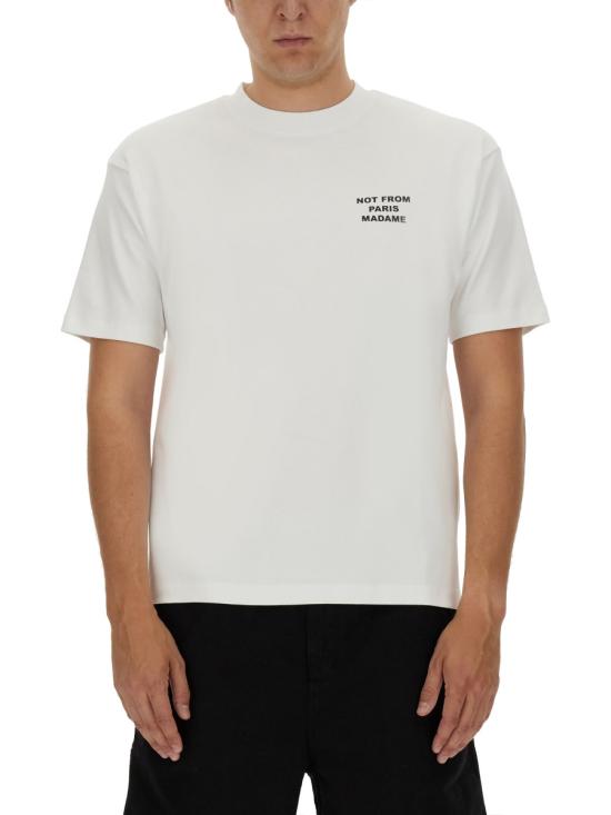 26FW 드롤드무슈 반팔 티셔츠 TS203 CO002OPTICWHITE - DROLE DE MONSIEUR