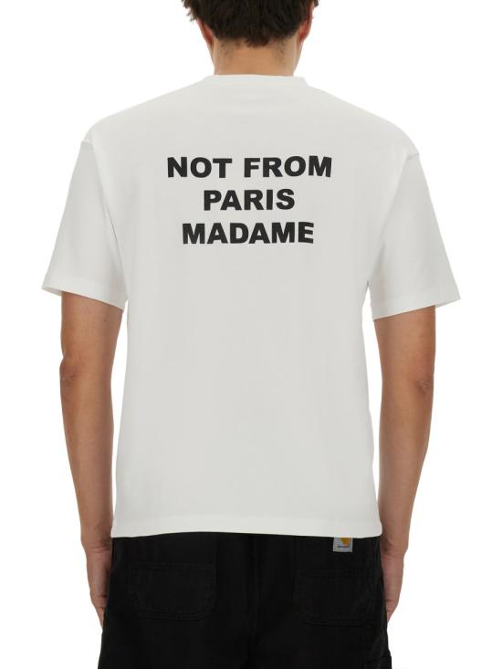 26FW 드롤드무슈 반팔 티셔츠 TS203 CO002OPTICWHITE - DROLE DE MONSIEUR