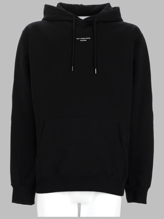 26FW 드롤드무슈 후드 티셔츠 HO161 CO127BLACK