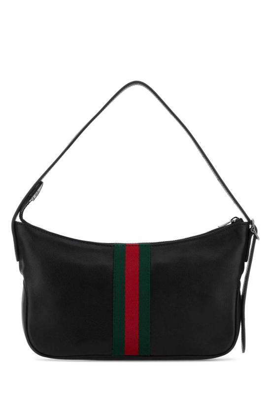  구찌 숄더백 블랙 레더 스몰 루네타 숄더백 - GUCCI