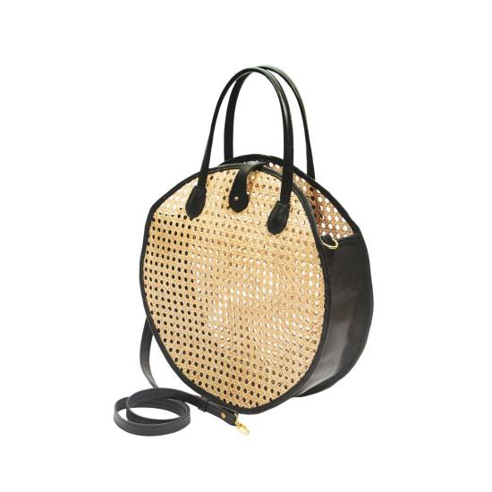  The Artisan & Company 토트백 아티산앤컴퍼니 라운드 라탄 가죽 크로스바디 백 - OTHER BRANDS