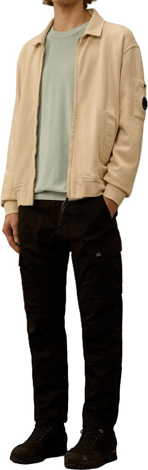 26SS 씨피 컴퍼니 집업 니트 SWEATSHIRTSOPENSWEATFROZENDEW BEIGE - C.P. COMPANY