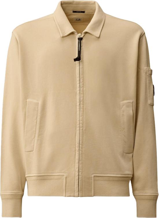 26SS 씨피 컴퍼니 집업 니트 SWEATSHIRTSOPENSWEATFROZENDEW BEIGE