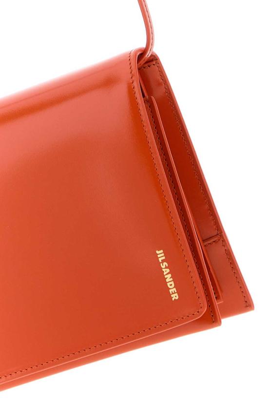  질샌더 숄더백 질 샌더 스몰 파일 숄더백 파프리카 - JIL SANDER