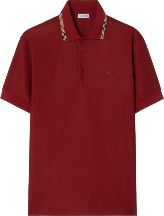 26FW 버버리 폴로 티셔츠 8127683C5334 MAROON