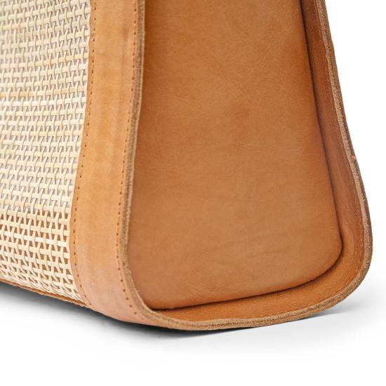  The Artisan & Company 토트백 아티잔앤컴퍼니 칸느 라탄 탑 핸들 백 (탠 색상) - OTHER BRANDS