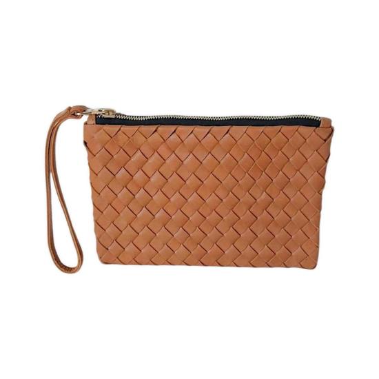  The Artisan & Company 클러치/파우치 아티산앤컴퍼니 직조 가죽 플랫 지퍼 파우치 - OTHER BRANDS