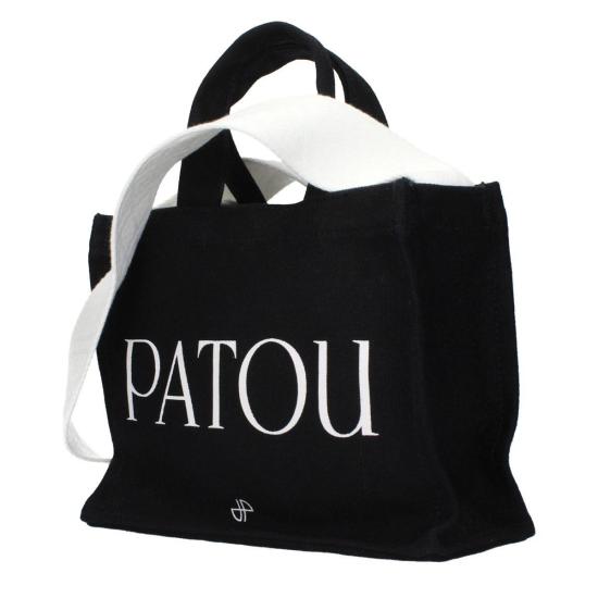  파투 토트백 코튼 핸드백 블랙 - PATOU