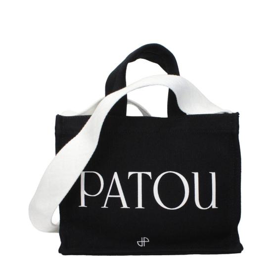  파투 토트백 코튼 핸드백 블랙 - PATOU