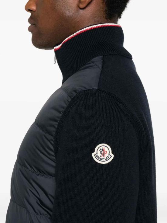 25FW 몽클레어 패딩 집업 코튼 가디건 K20919B00003M1367776 Blue - MONCLER