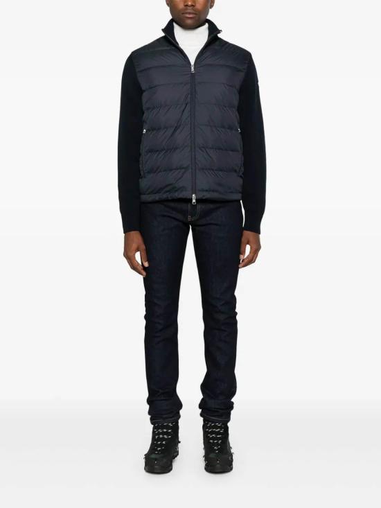 25FW 몽클레어 패딩 집업 코튼 가디건 K20919B00003M1367776 Blue - MONCLER