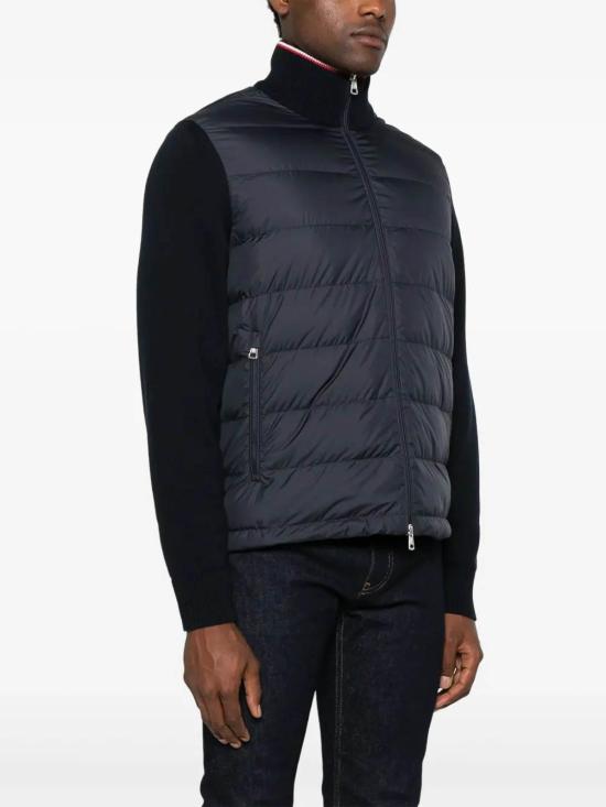 25FW 몽클레어 패딩 집업 코튼 가디건 K20919B00003M1367776 Blue - MONCLER